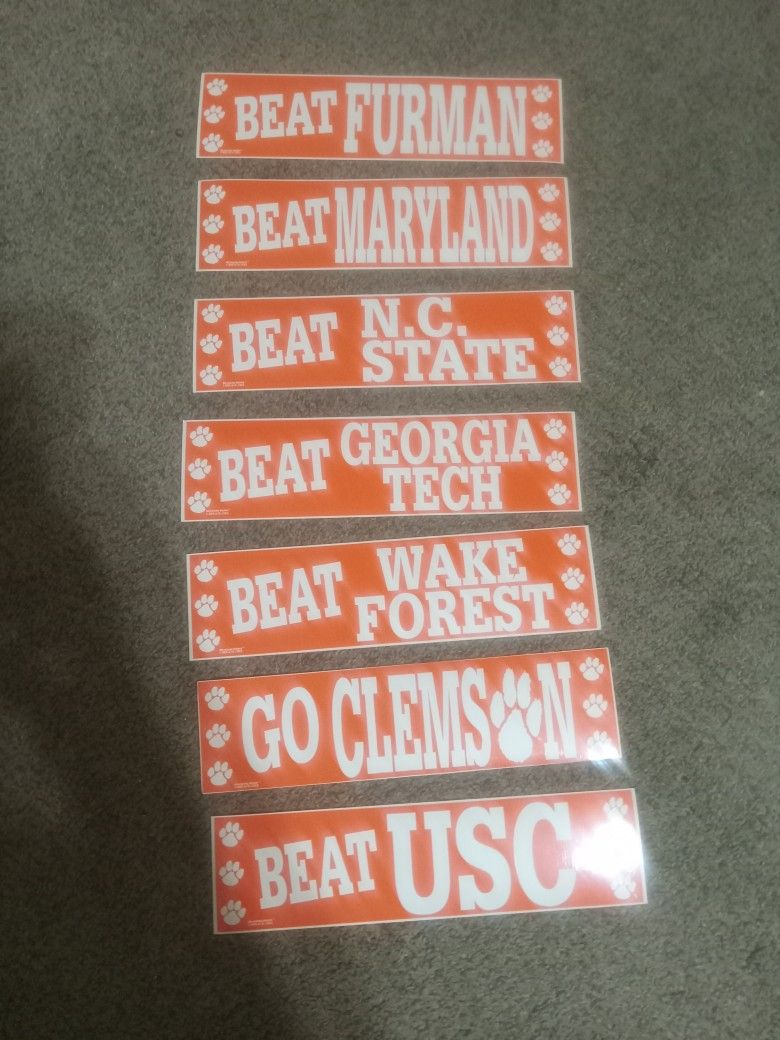 Over 300 Clemson Stickers 