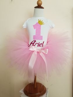 Fluffy Light Pink Baby 1st birthday tutu
