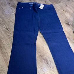 Express Royal Blue Jeans, Stretch Size  10