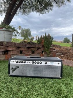 Fender USA 1970’s Bassman 135 Drip Edge Silver Face era Amp Head