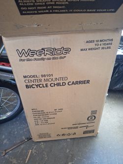 Wee ride new baby bike seat
