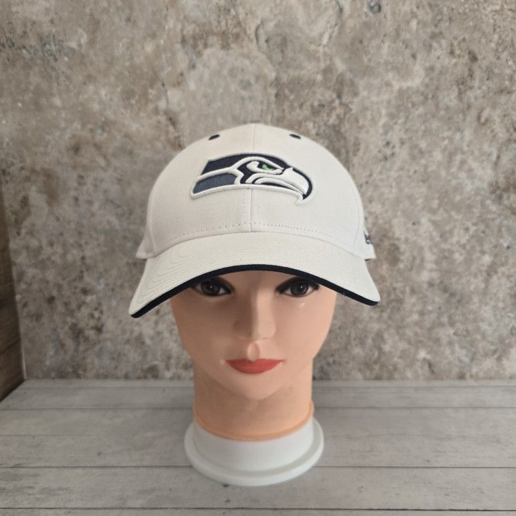 Seattle Seahawks Reebok White Adjustable Hat
