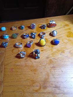 Sterling silver ring lot