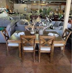 Dining set table with 6 chairs