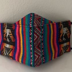Peruvian Colorful Facemask with filter pocket