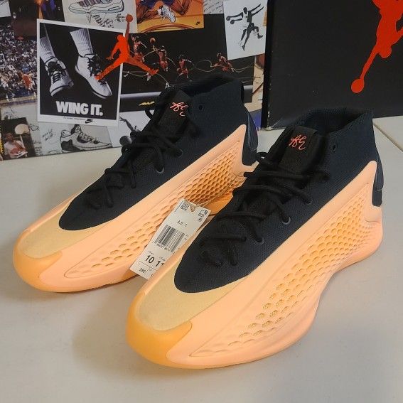 Adidas AE 1 "With Love" Acid Orange Black Men's Size 10