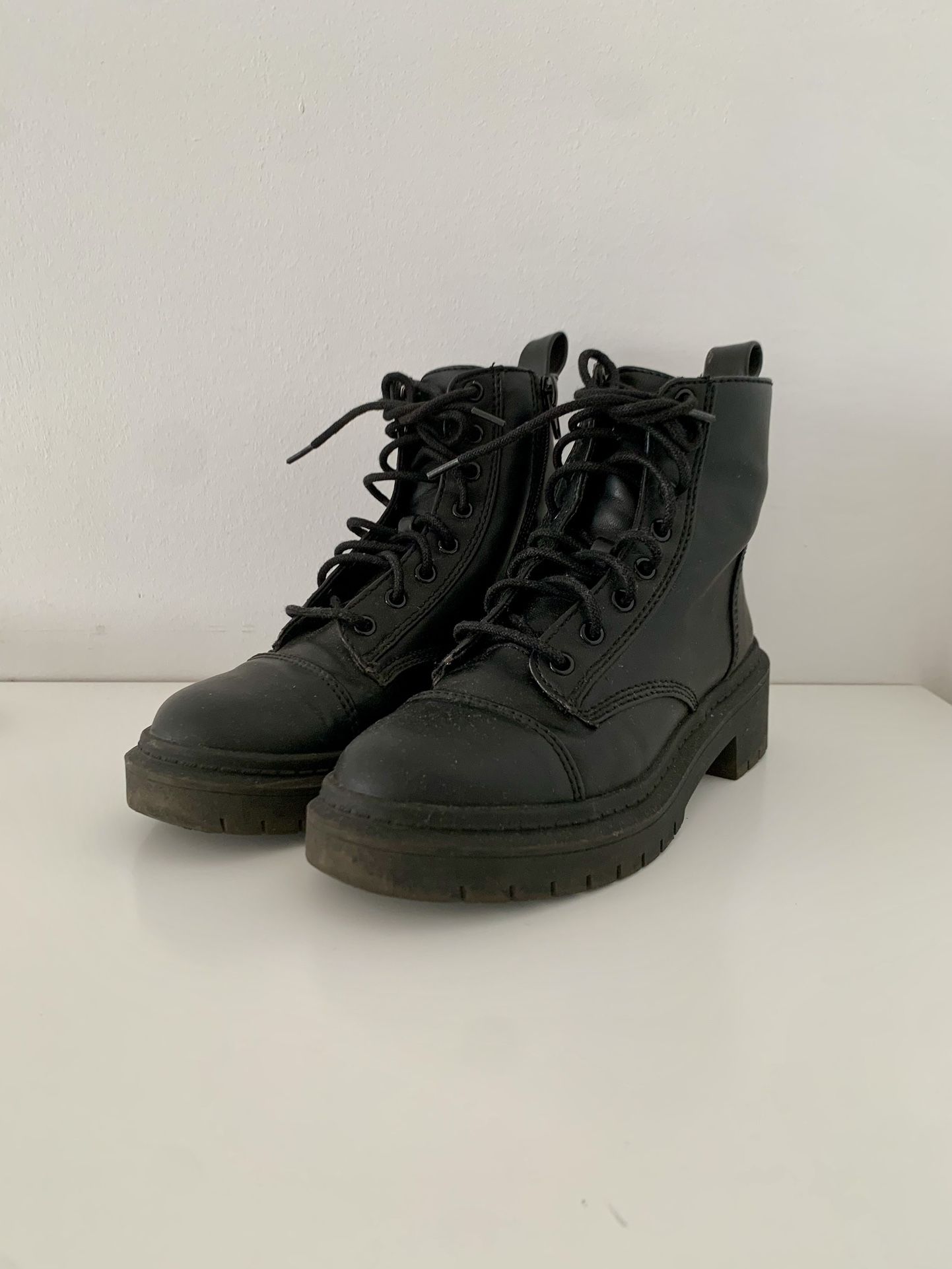 Aldo Goer Combat Ankle Boot - Black - Size 5