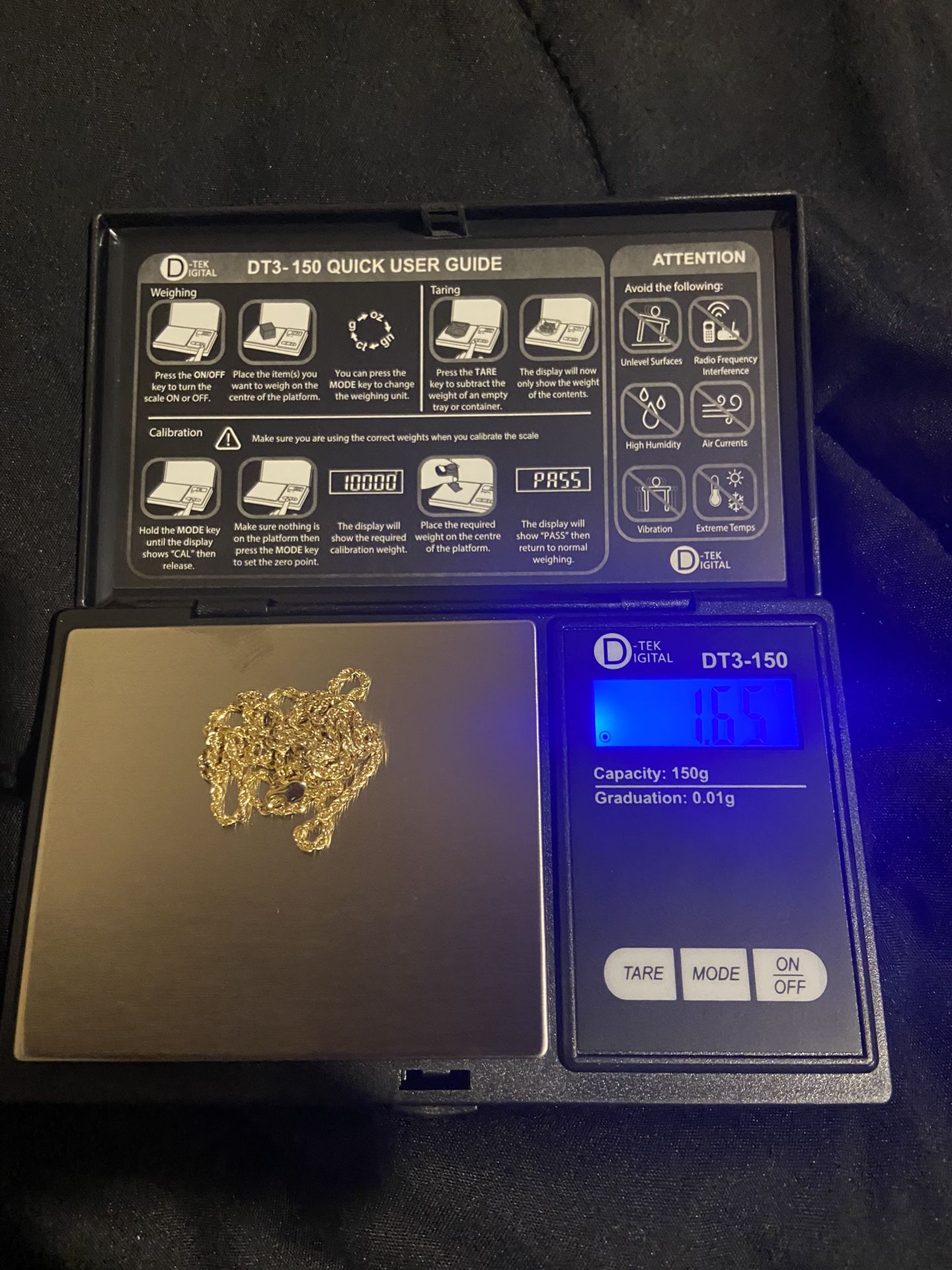 10k 1.65 Gold Necklace 