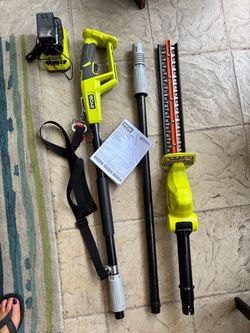 Ryobi cordless hedge trimmer w/battery