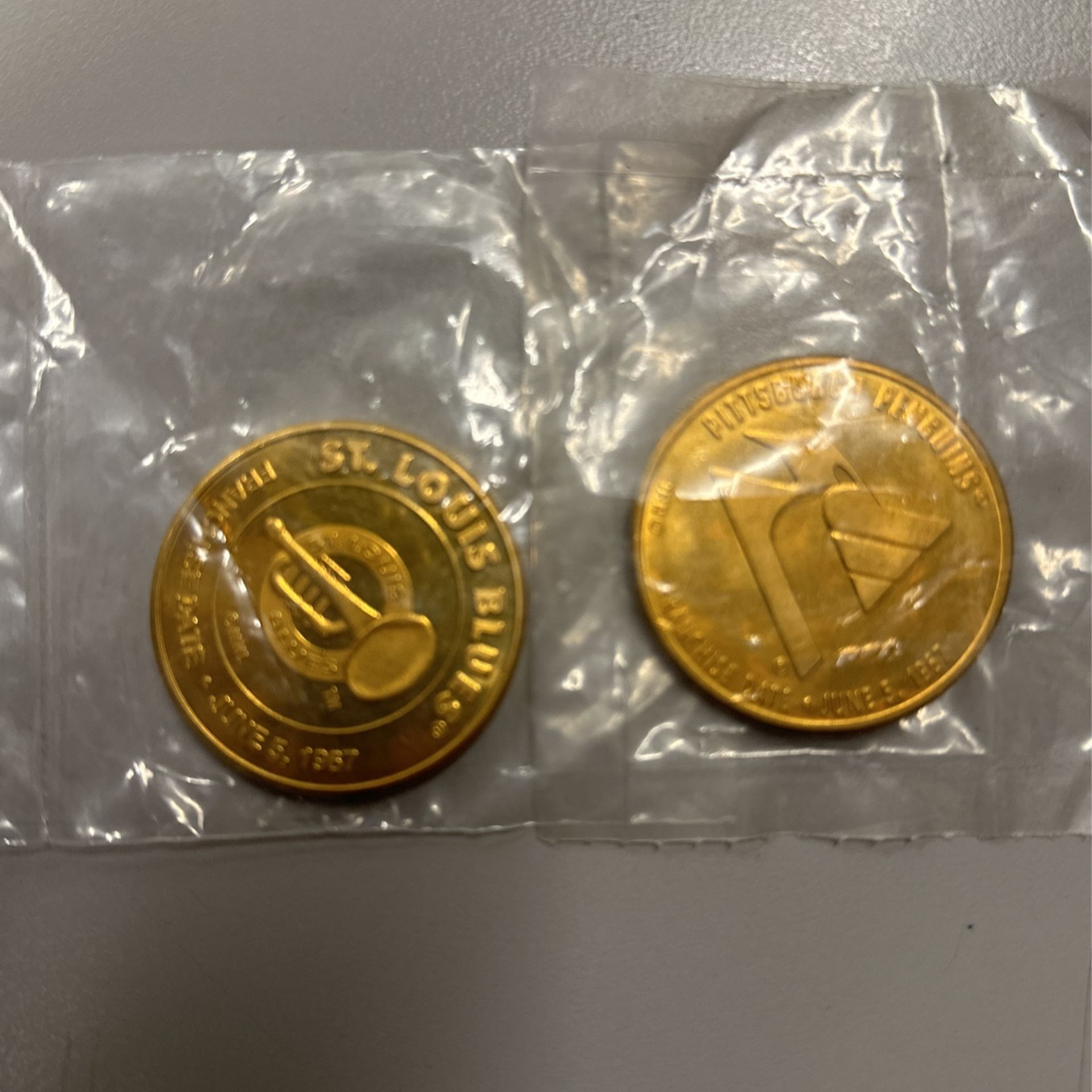 Vintage Brass Pog Slammers