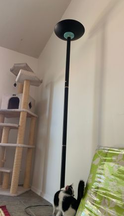 Black lamp. With brand new light bulb. Dimmering affect