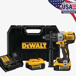 DeWalt 20V MAX XR Brushles 3Speed Hammer Drill Kit 5.0Ah Battery
