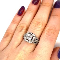 White Gold 14k Diamond Ring 