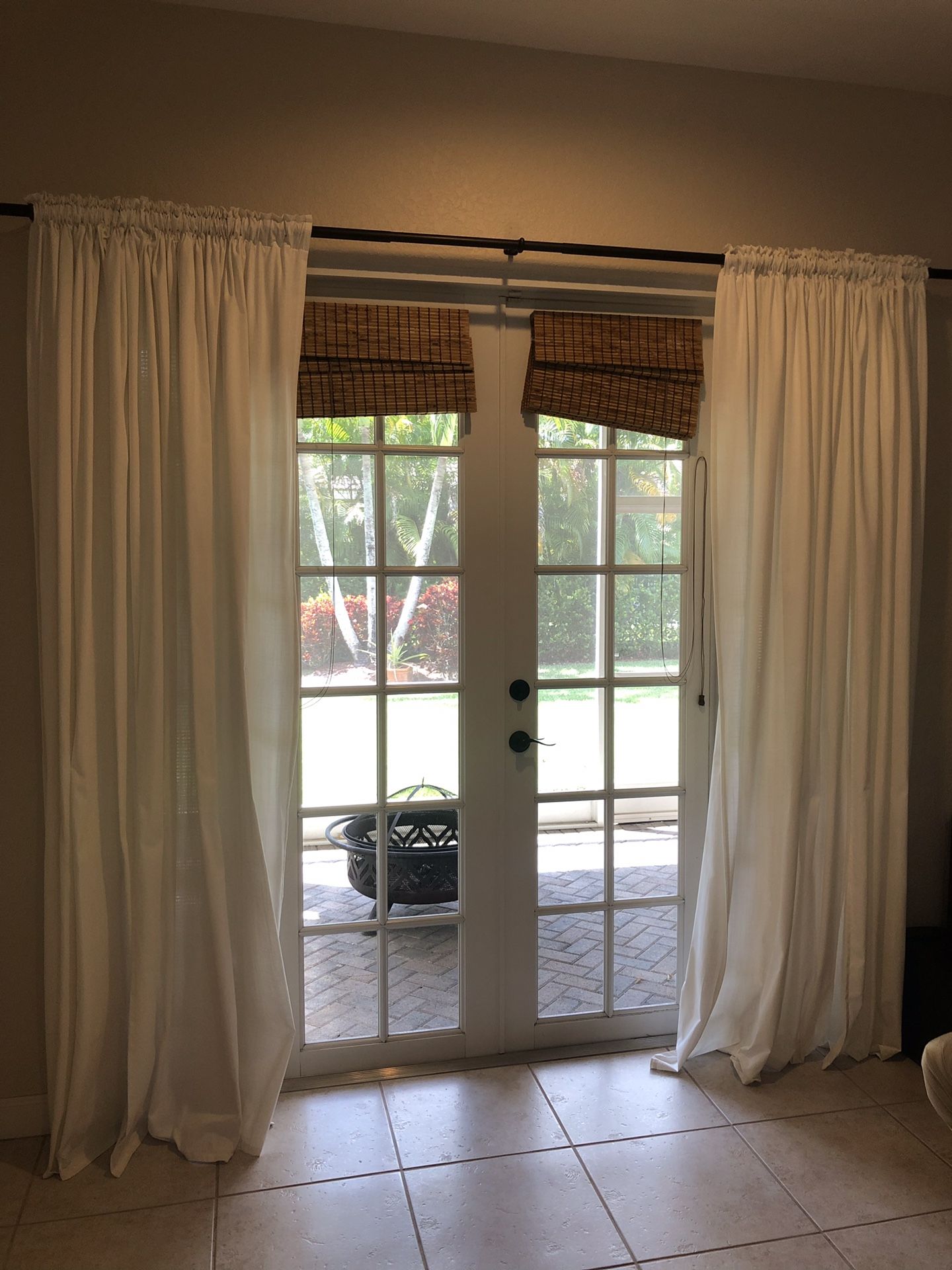 IKEA AINA White Curtains 8 Panels