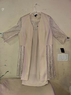Le Bos Champagne Lace 2-Piece Mock Jacket Dress - Women's Plus Size 14