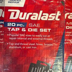 Duralast 20-piece SAE & METRIC tap and die set 