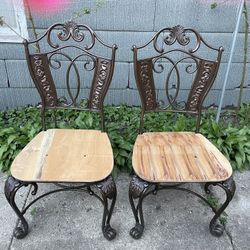 Well Built Metal Chairs/needs Seat Cushion