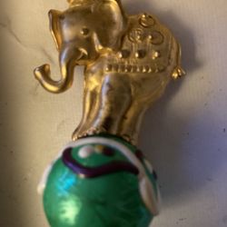 Vintage Birthday Elephant  Pin