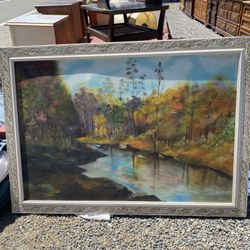 Large Forest Painting Art 
