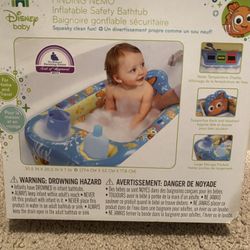 Inflatable safety bathtub