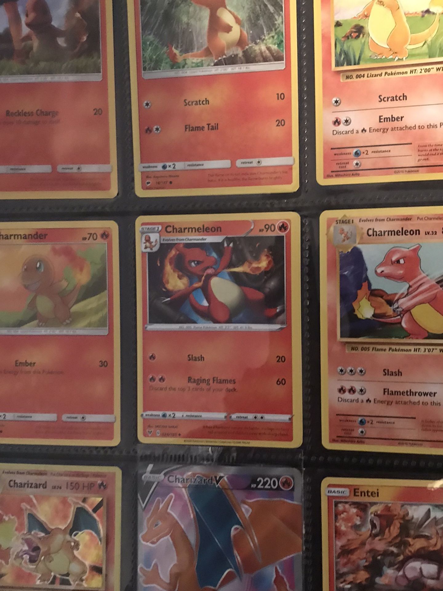 Pokémon Fire Lot 2 Holo Charizards Included Over 90 Cards 22 Holographics