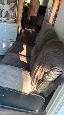 Free Brown recliner couch with lights