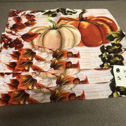 8 Pumpkin Placemats 