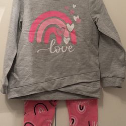 💥NEW💥 Girl’s 2pc rainbow outfit