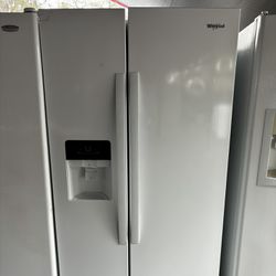 Whirlpool White Side-By-Side Refrigerator (2021)