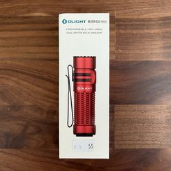 Olight Warrior Nano Rechargeable Tactical Flashlight – Red – New