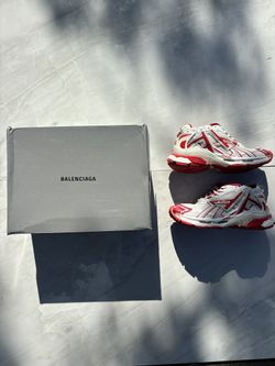 Balenciaga Runner White and Red: Size-8 Men/9.5 Womens