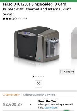 Fargo DTC1250e ID Card Printer