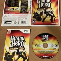 Guitar Hero: World Tour (Nintendo Wii, 2008) Complete CIB