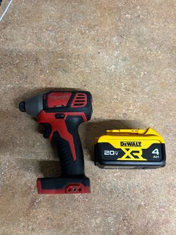 Milwaukee Impact Dewalt Battery