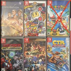 NINTENDO SWITCH GAMES - MAKE OFFER
