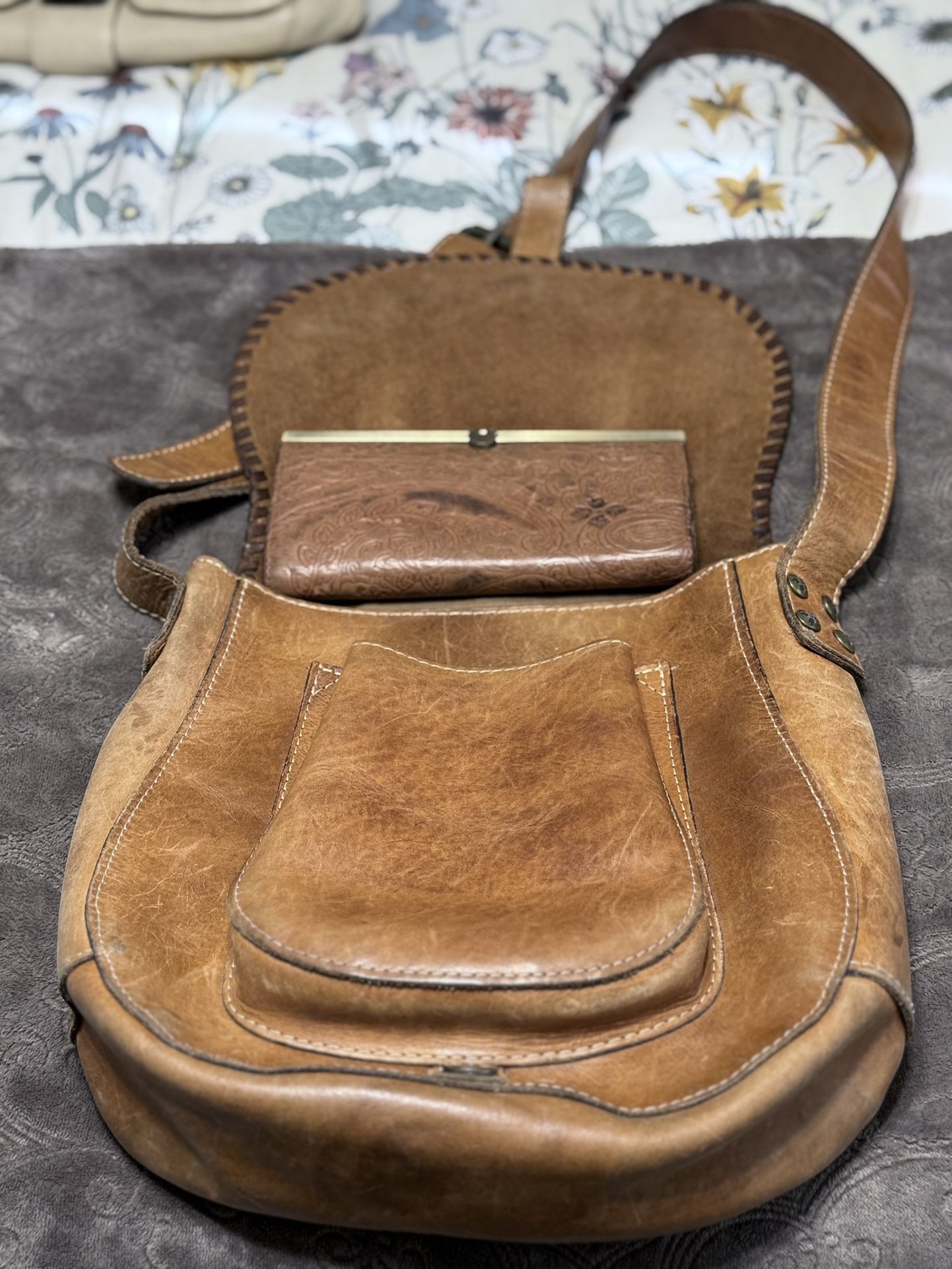 Rustic Look Patricia Nash Crossbody Bag With Wallet