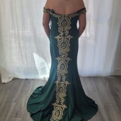 Green And Gold Dress 