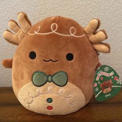 Den The AxolotI Gingerbread Christmas Holiday 8 inch