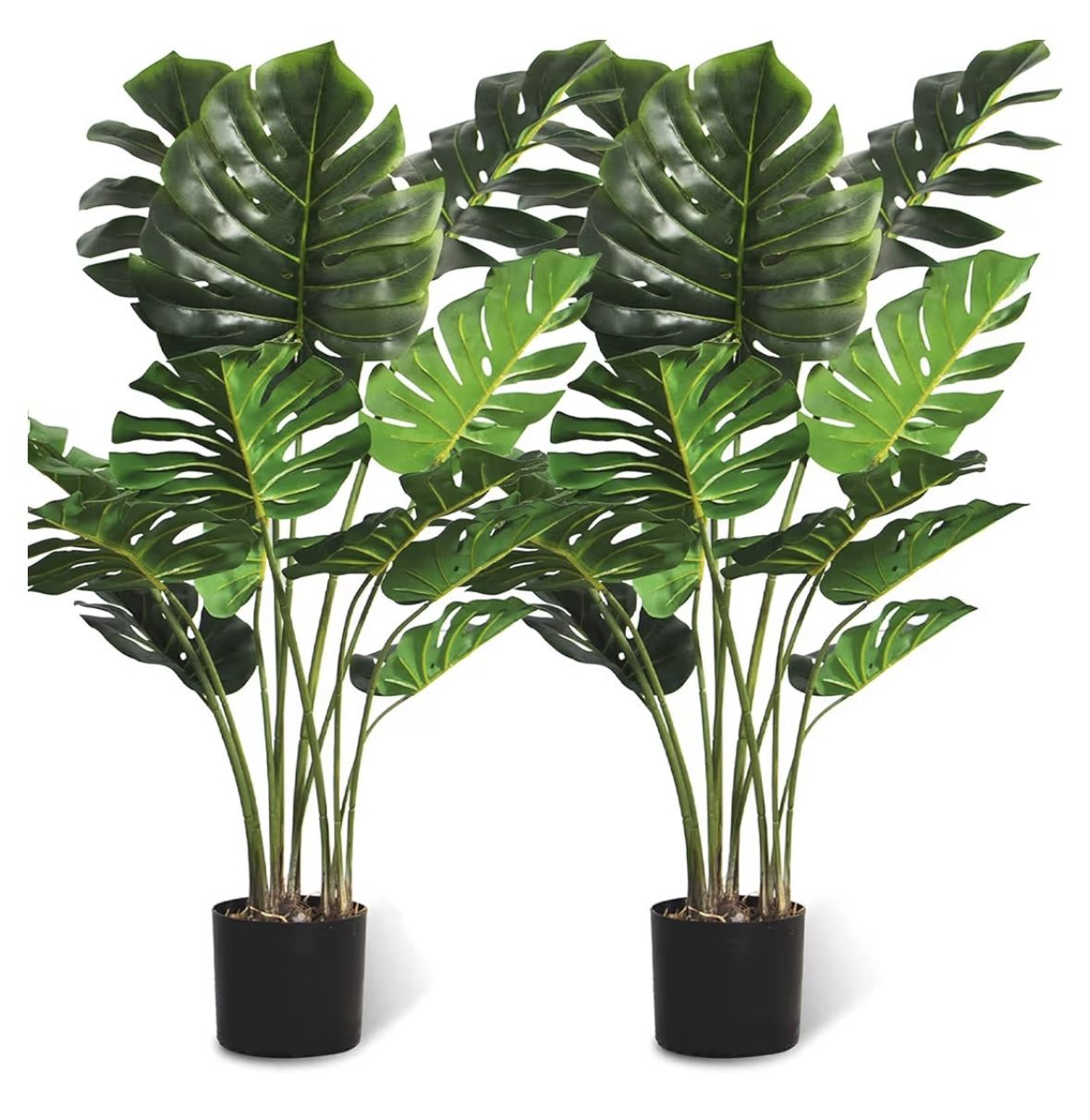 Artificial Monstera Plant - 2 Pk