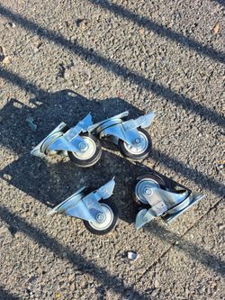 Swivel Caster Wheels with Brake Set of 4