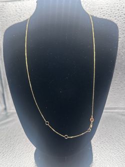 14k Cable Chain Necklace 1.0mm