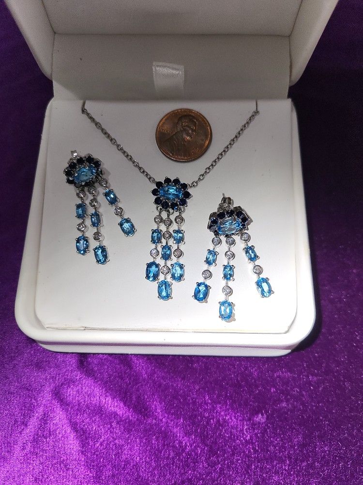 Gorgeous Silver/stone Set