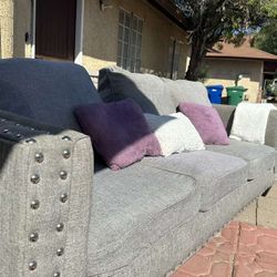 grey barillia couch 3 seater