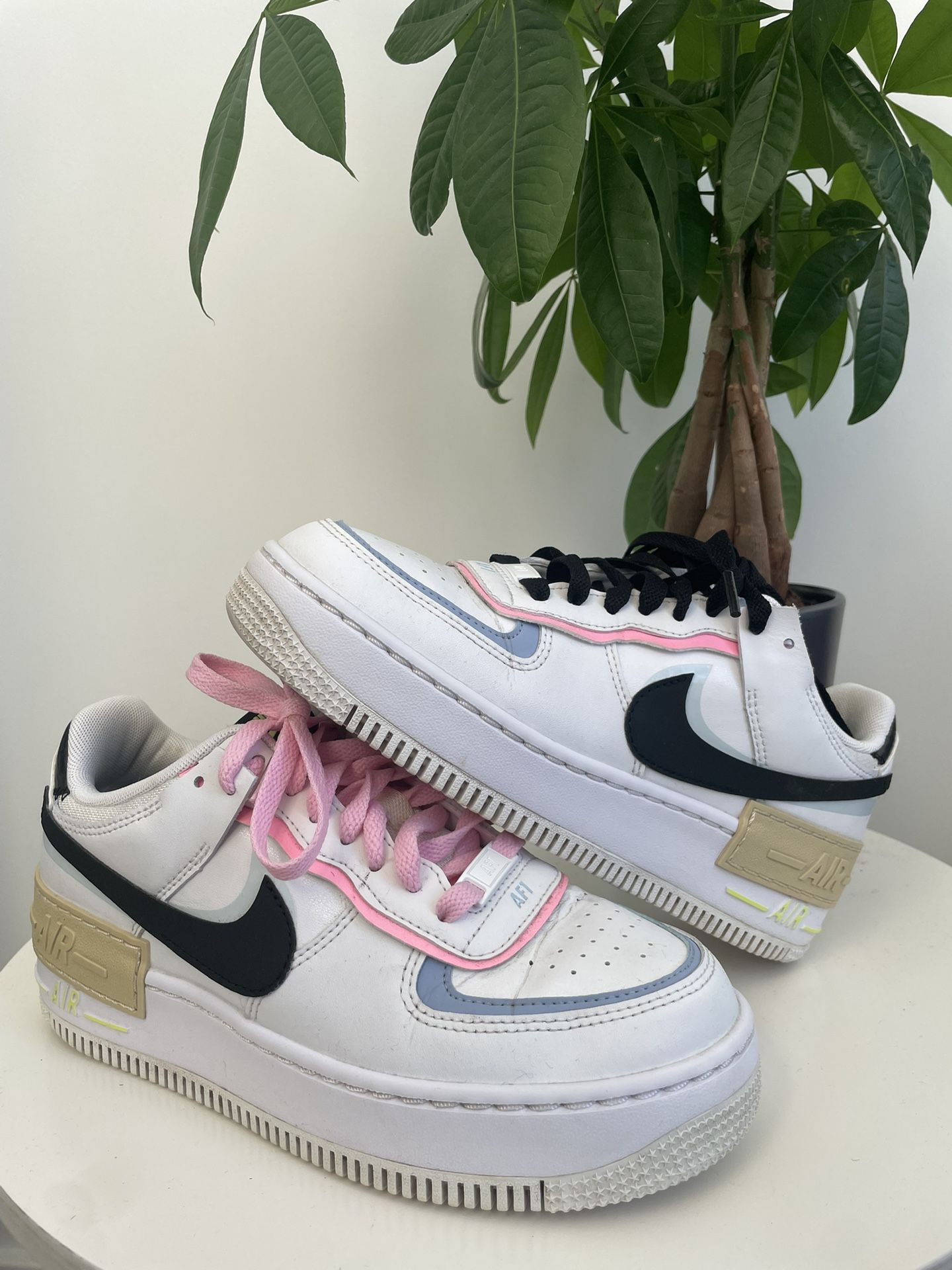 Nike Air Force 1 Low Shadow White Blue Pastel FJ0735-100 | Women's Size 7