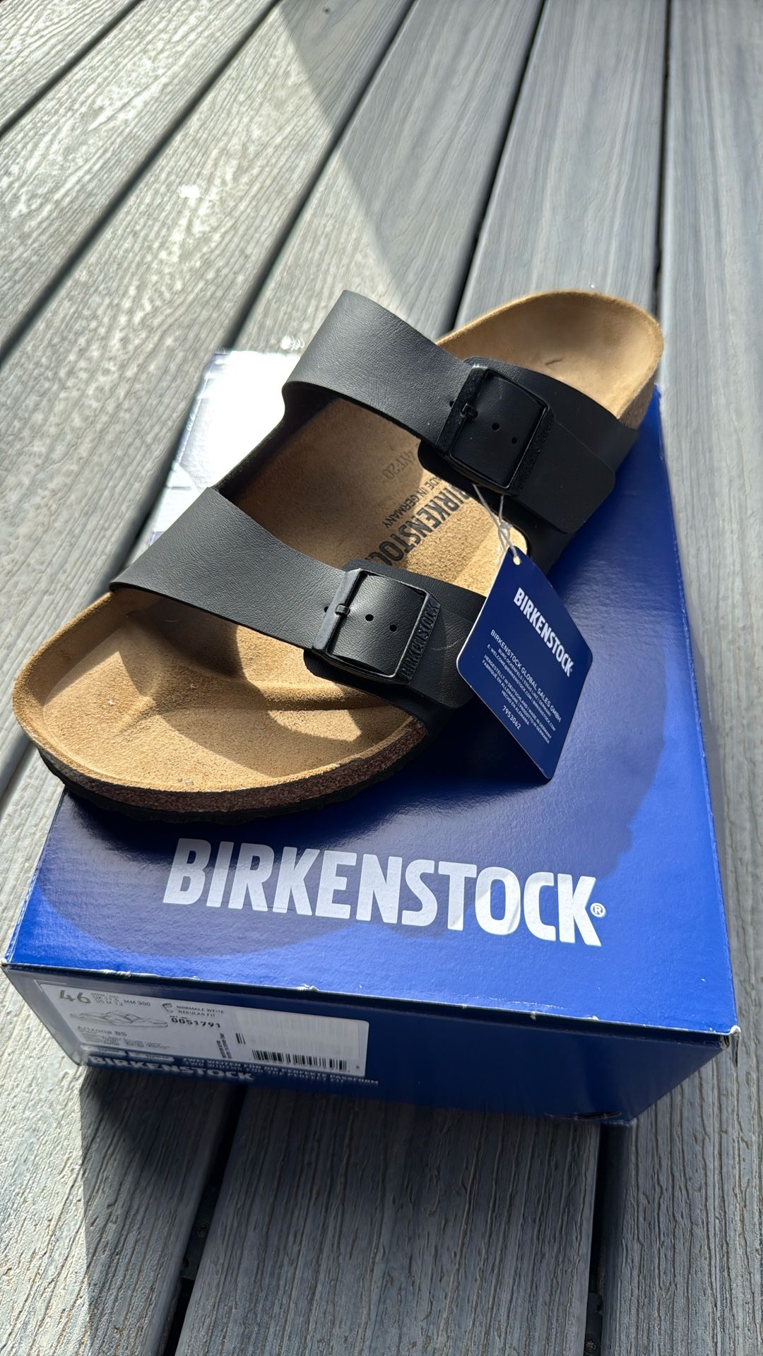 Birkenstock Arizona- Black Sz 13