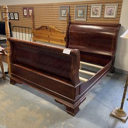 Queen Sleigh Bed Frame (in Store) 