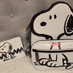 Snoopy Items - NEW (Backpack, Wallet, Purse)