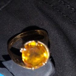 14K Topaz  Gold Ring