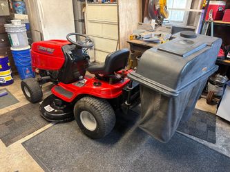 42 inch Troy built rider with dual bagger