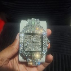 Iced Out CZ Quartz Watch 